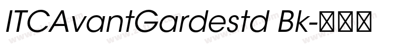 ITCAvantGardestd Bk字体转换
